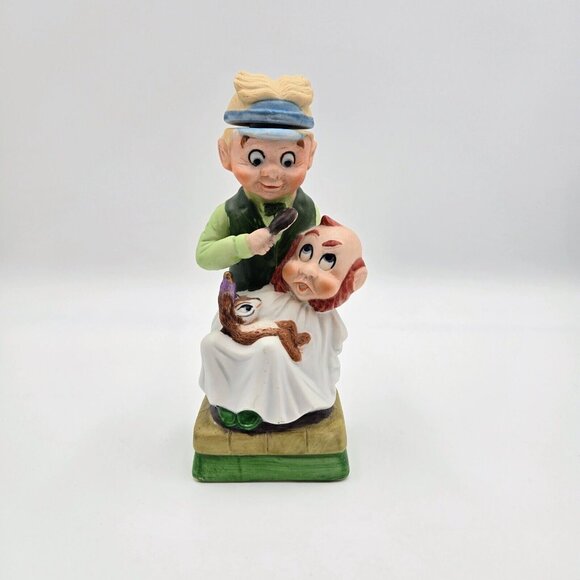 Mr. Barber Hoffman Decanter Mr. Lucky Leprechaun 1980 Distilling Empty Read - Picture 2 of 11